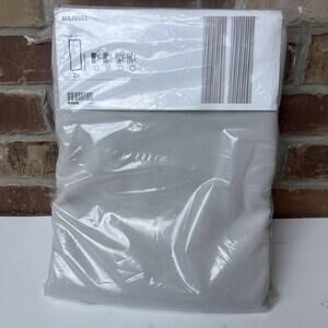 Ikea MAJGULL Room Darkening 98" Curtain Panels Pair Light Gray NIP NEW